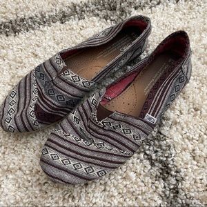 TOMS shoes classics Nepal weave pattern shoes